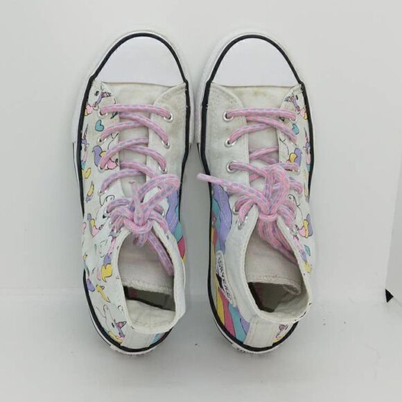 Converse Chuck Taylor Girls Pre-owned Unicorn Hi Top Multi Color Sneakers- sz. 3 - Picture 3 of 6